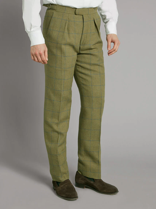 Pleated Trousers - Ettrick Tweed