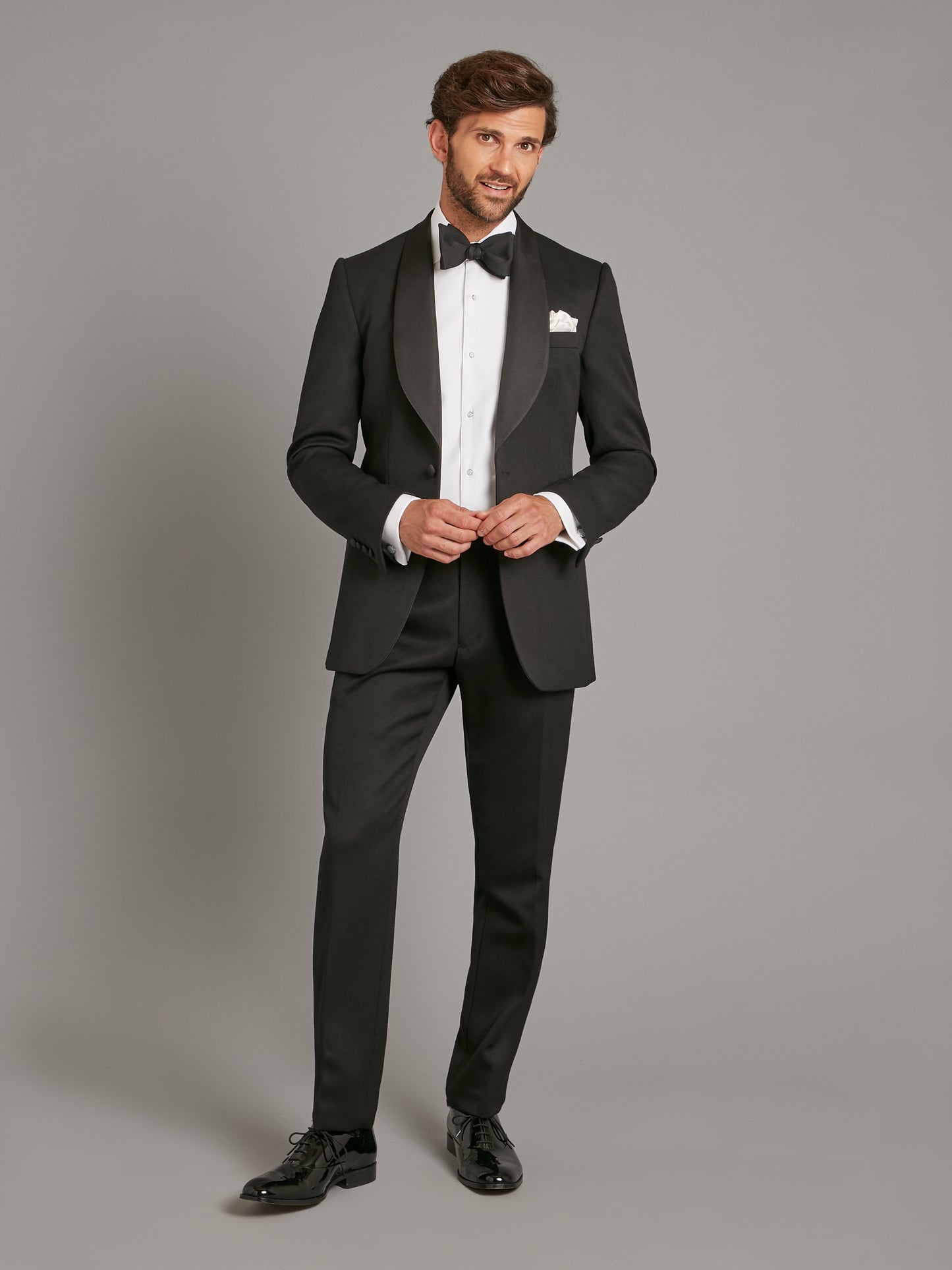 Heavyweight Dinner Suit - Shawl Collar - Black