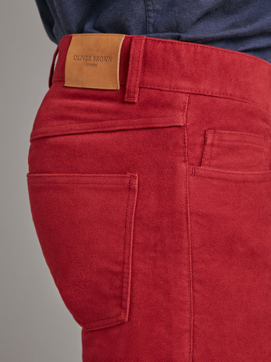 Moleskin Jeans - Maroon