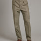 Pleated Trousers - Sage Nailhead Tweed