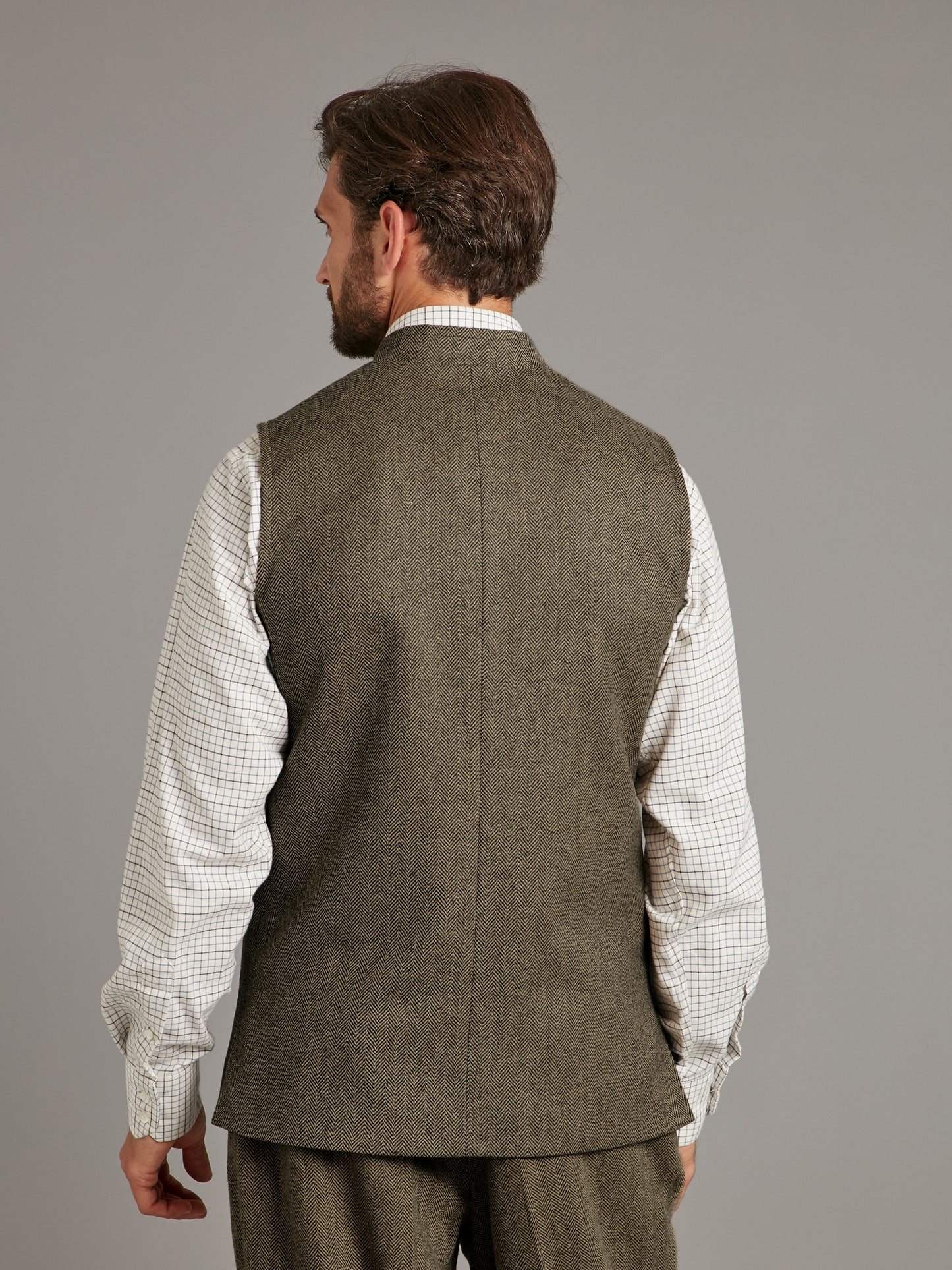 Storm Collar Gilet - Deveron Tweed