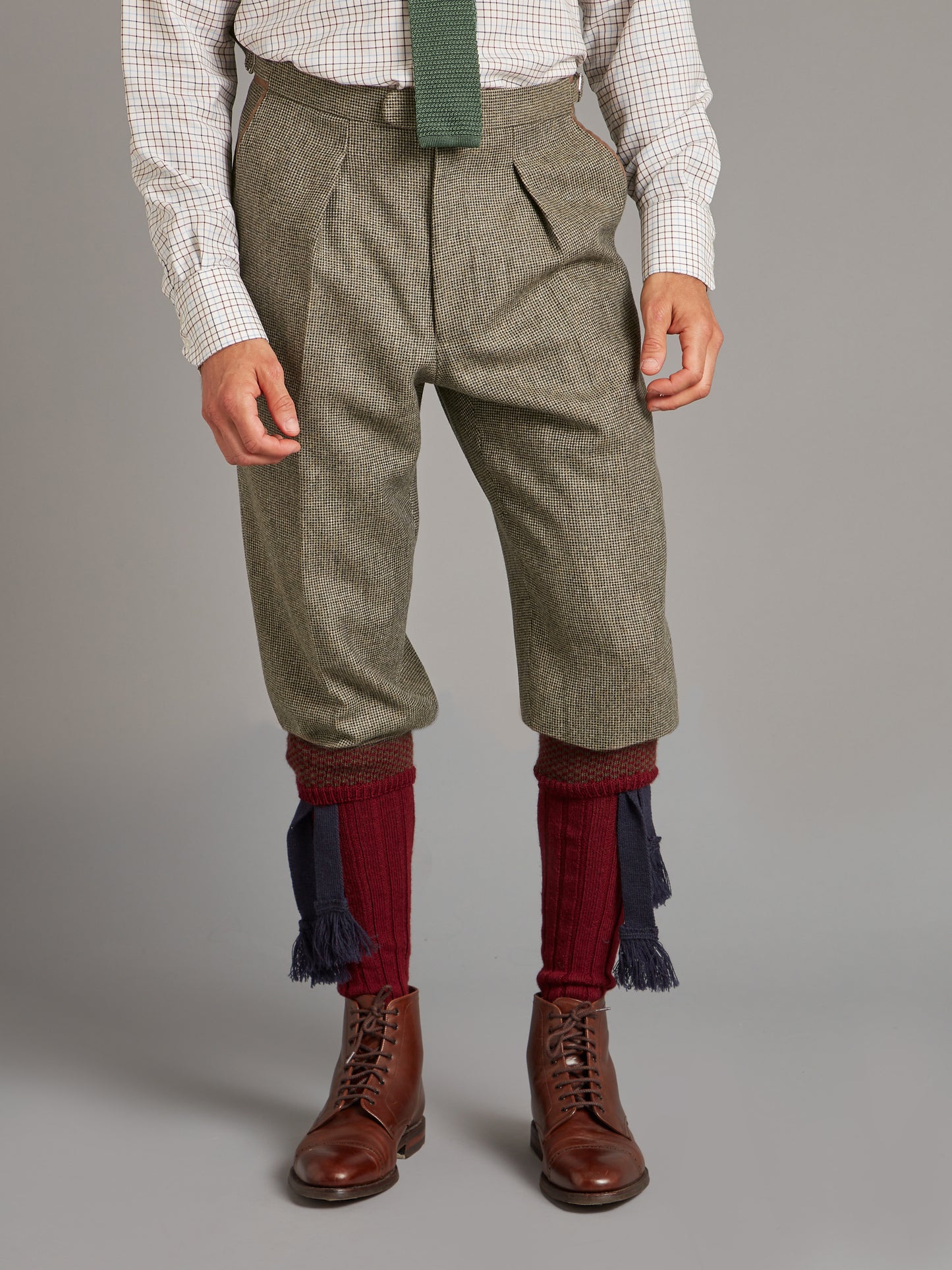 Breeks – Sage Nailhead Tweed