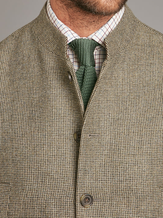 Gilet - Sage Nailhead Tweed