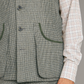 Limited Edition Gilet – Nailhead Tweed - Sage Green