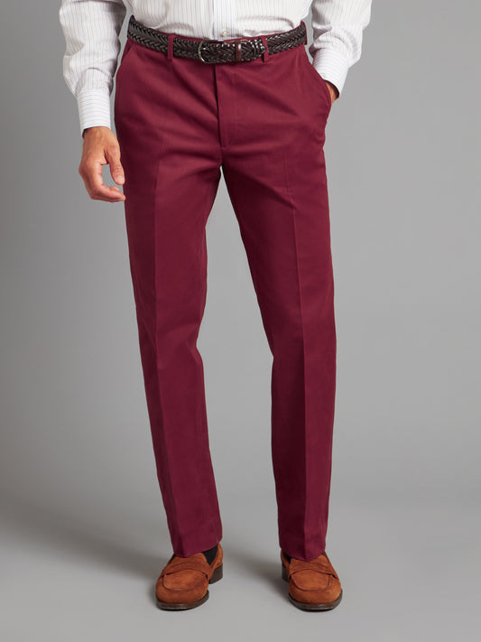 Moleskin Trousers -  Maroon