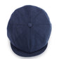 Bakerboy Cap - Cashmere Navy Herringbone