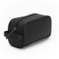 Leather Wash Bag - Black