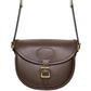 Plain Leather Cartridge Bag Brown