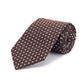 Square Dot Tie - Brown