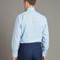 Berwick Shirt Classic Collar Micro Check - Sky Blue