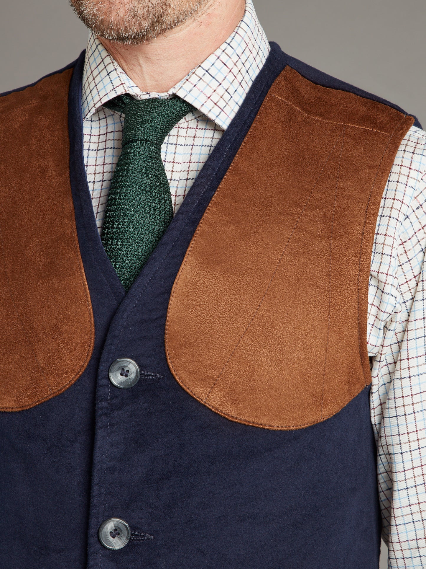 Shooting Vest - Moleskin Navy