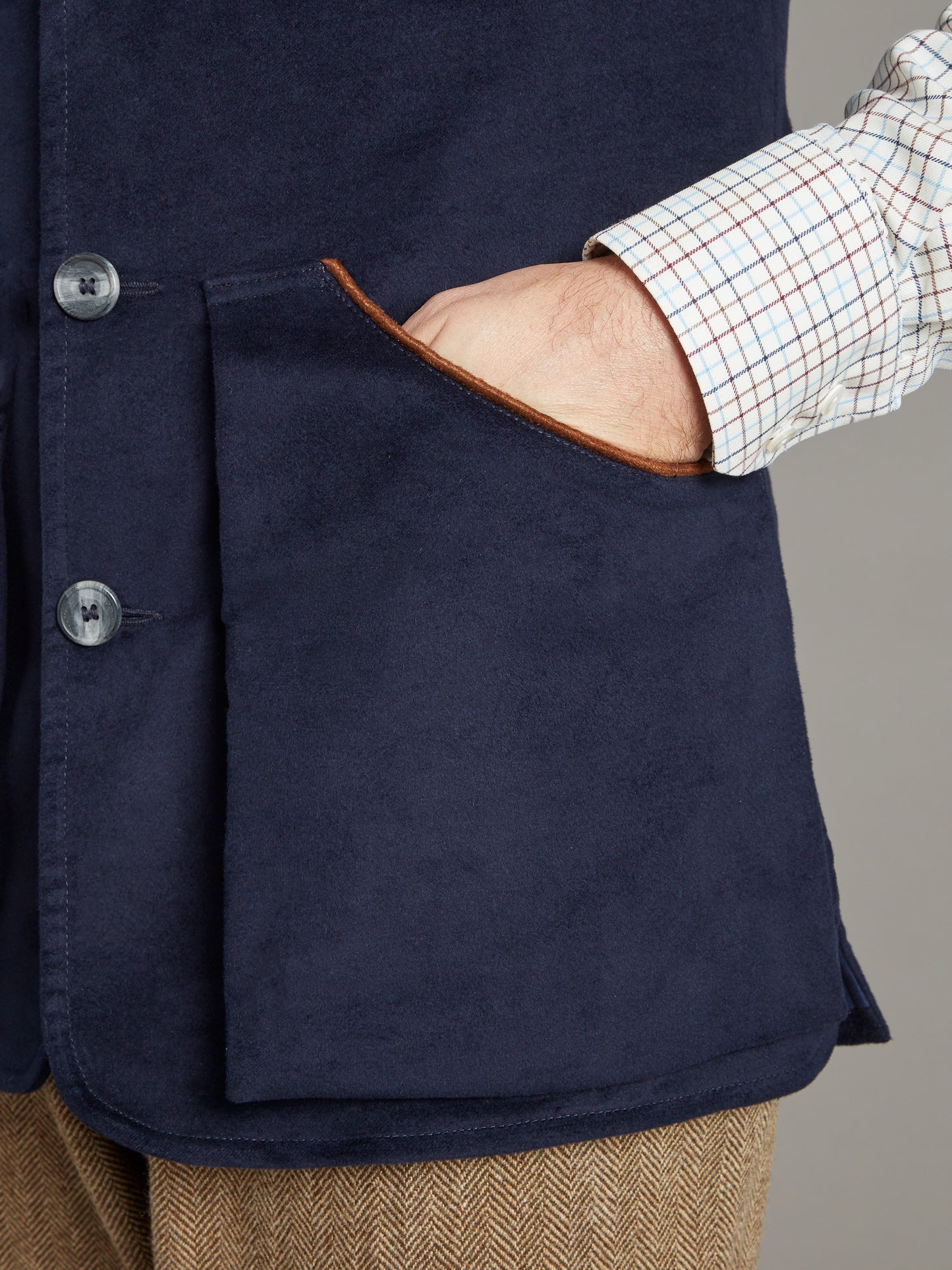 Shooting Vest - Moleskin Navy