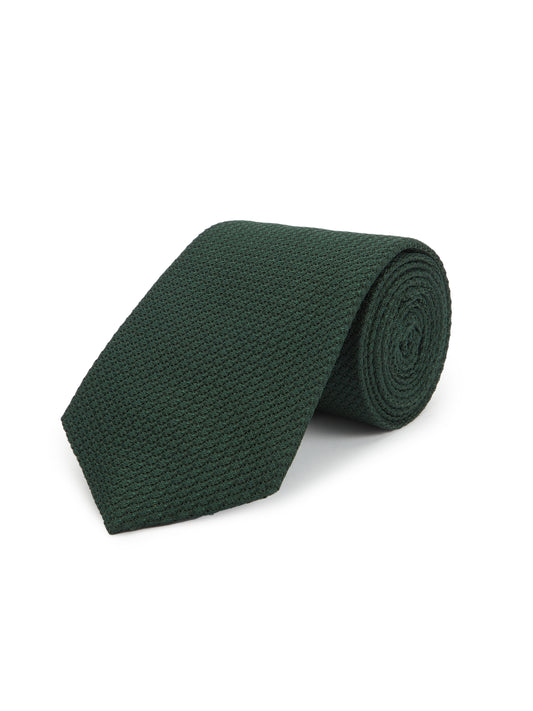 Grenadine Silk Tie - Bottle Green