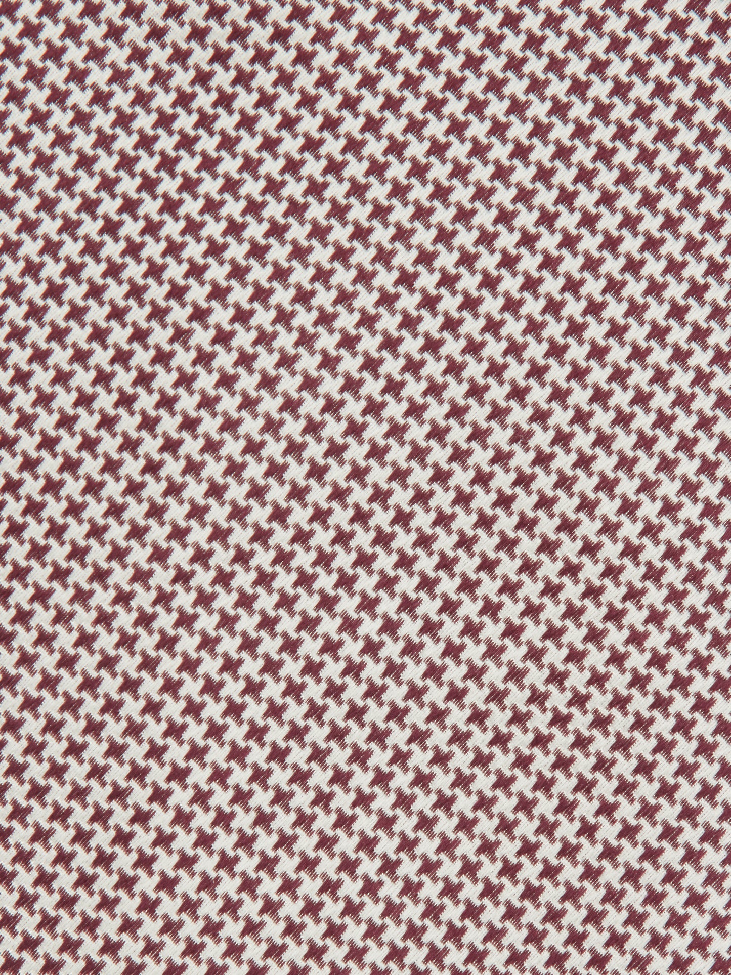 Houndstooth Tie - Burgundy