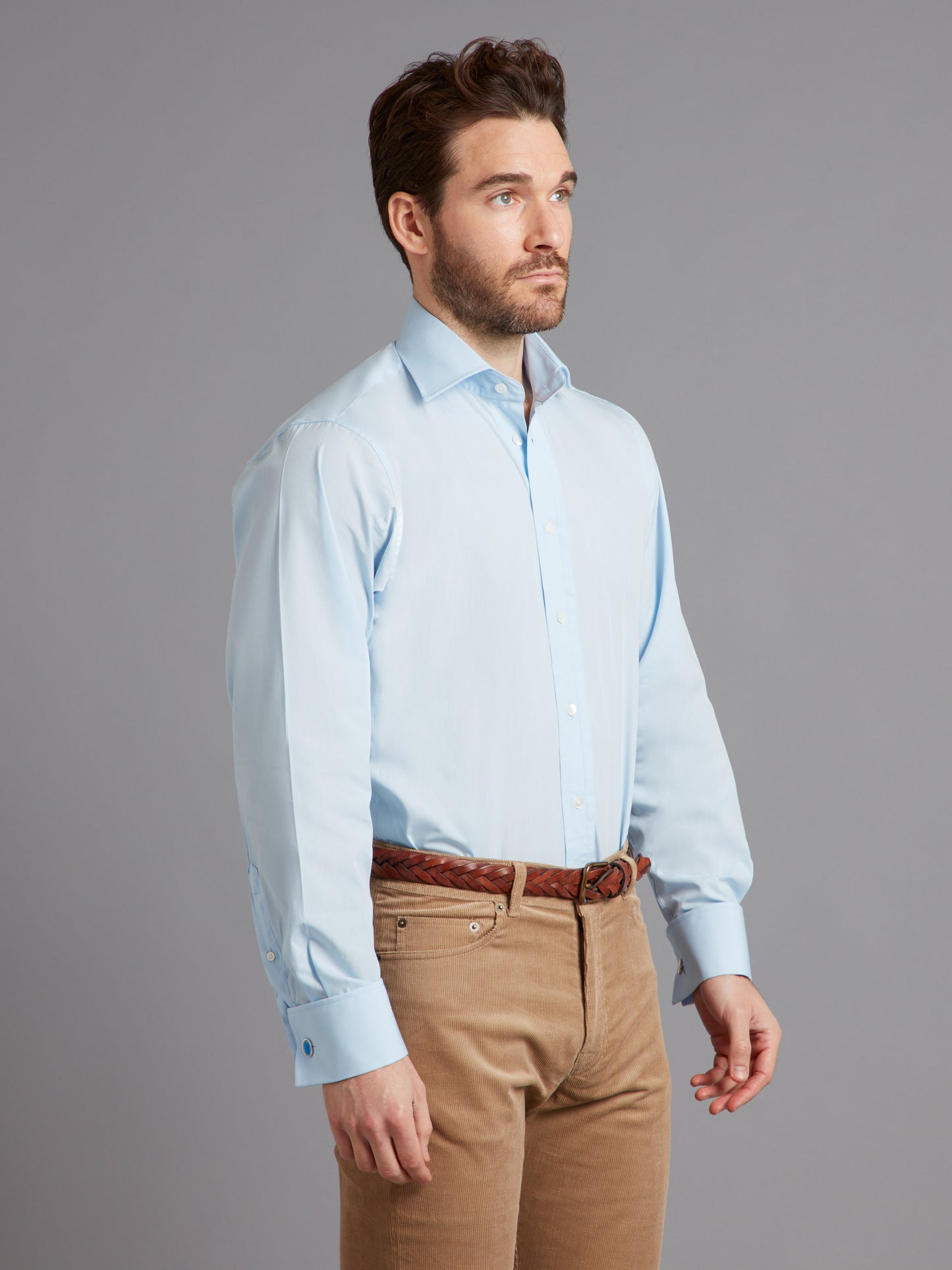 Berwick Shirt Classic Collar, Poplin - Sky Blue