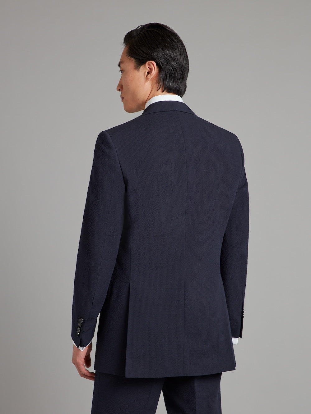 Eaton Suit Seersucker - Navy