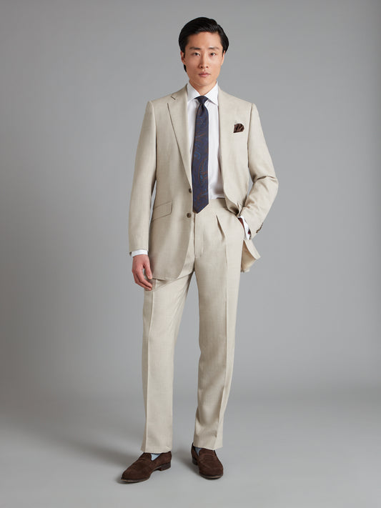 Eaton Suit - Dormeuil Natural Wool/Silk/Linen