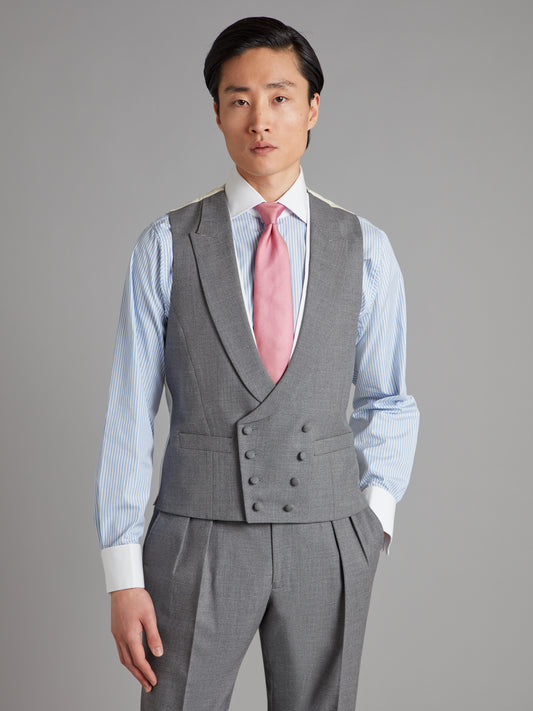 Highgrove Double Breasted Waistcoat - Grey