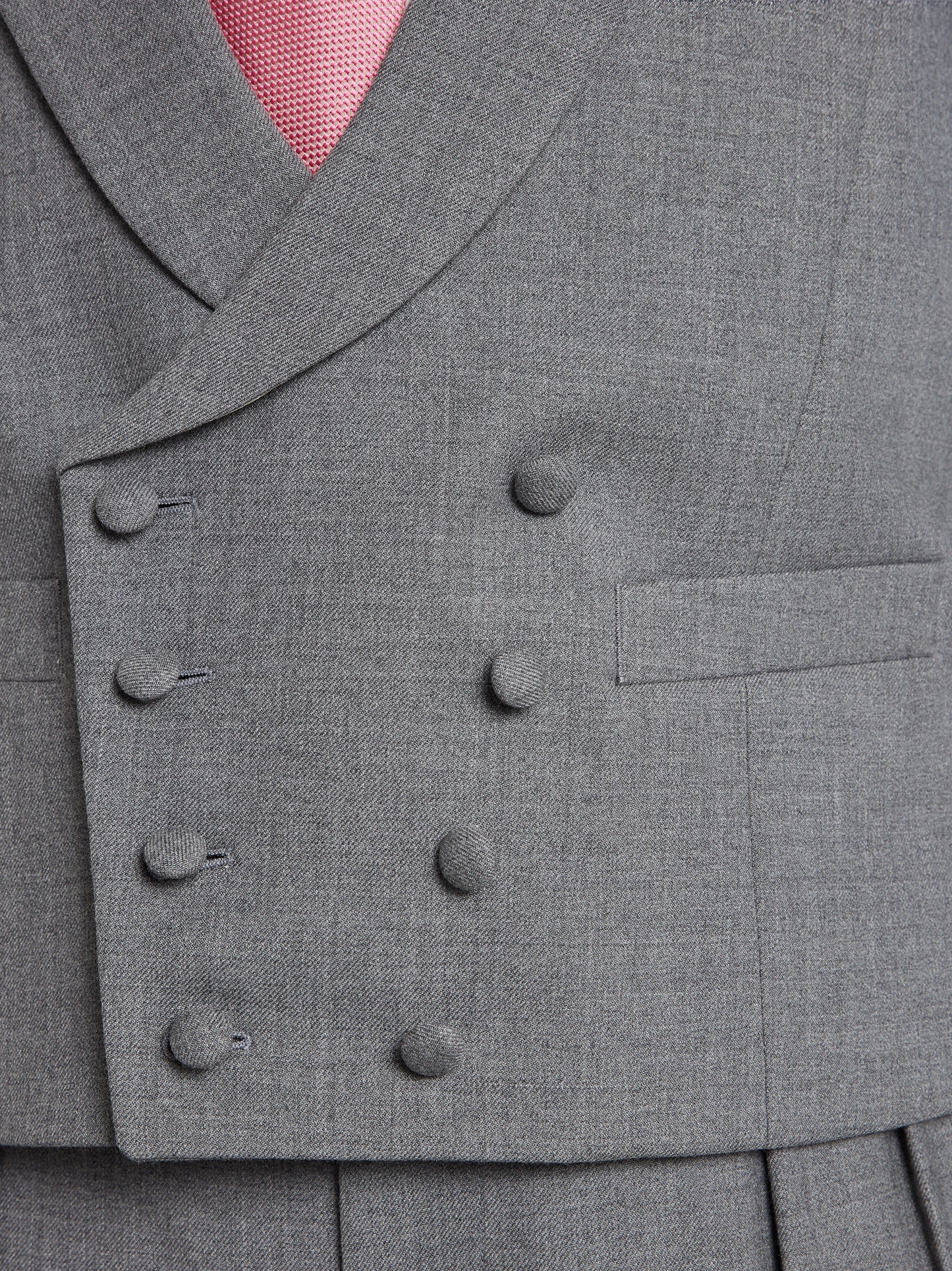 Highgrove Double Breasted Waistcoat - Grey