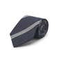 Pure Silk Shantung Tie - Navy/White Stripe