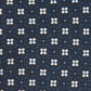 Pure Silk Geometric Tie - Navy/White