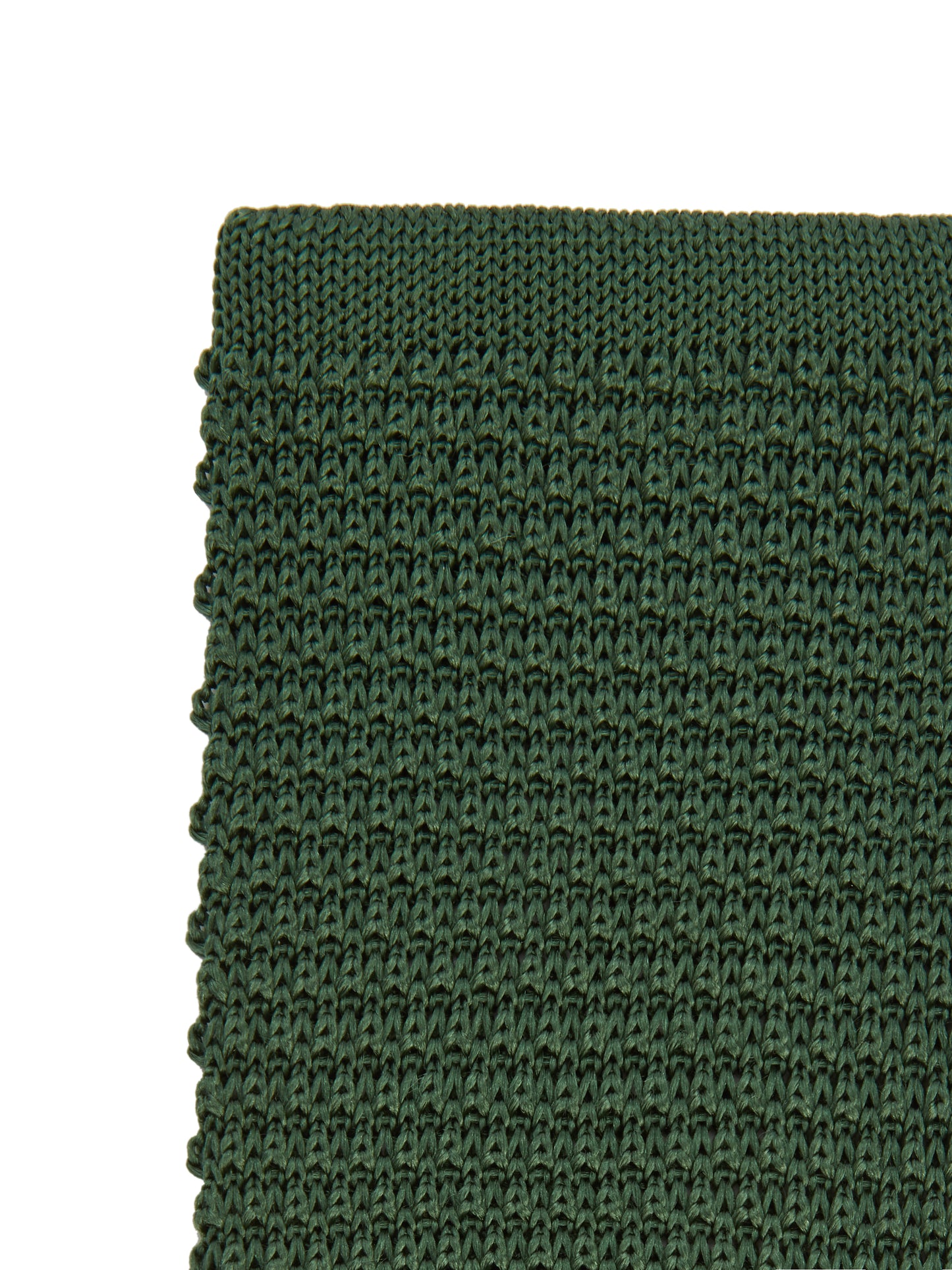 Pure Silk Knitted Tie - Green