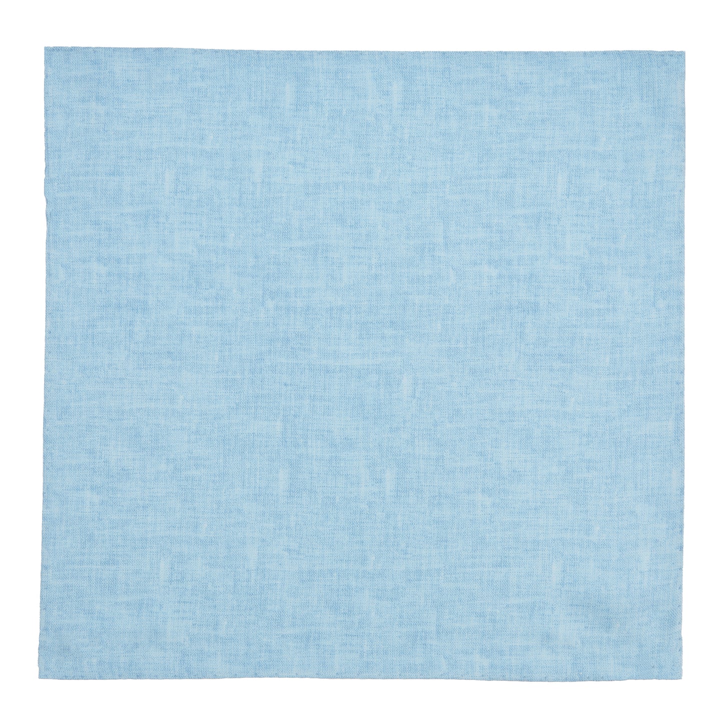 Plain Silk Handkerchief - Blue