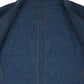 Unstructured Jacket Wool Linen Blend - Blue