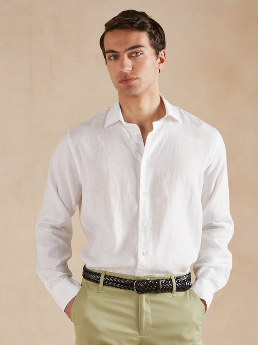 Amalfi Shirt Linen - White