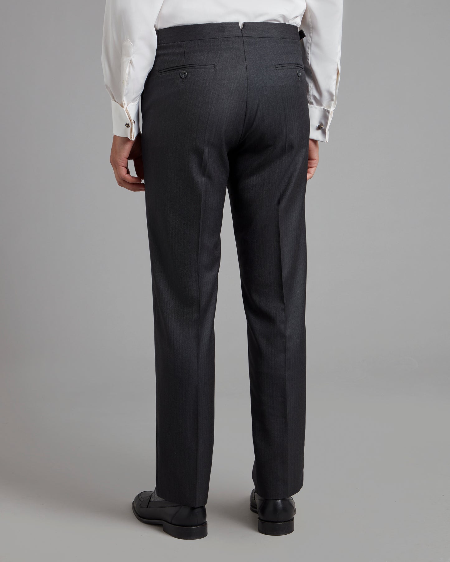 Astell Suit Trousers - Grey Herringbone