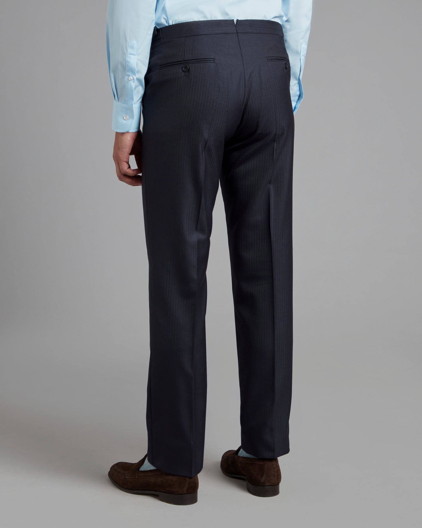 Astell Suit Trousers - Midnight Navy Herringbone