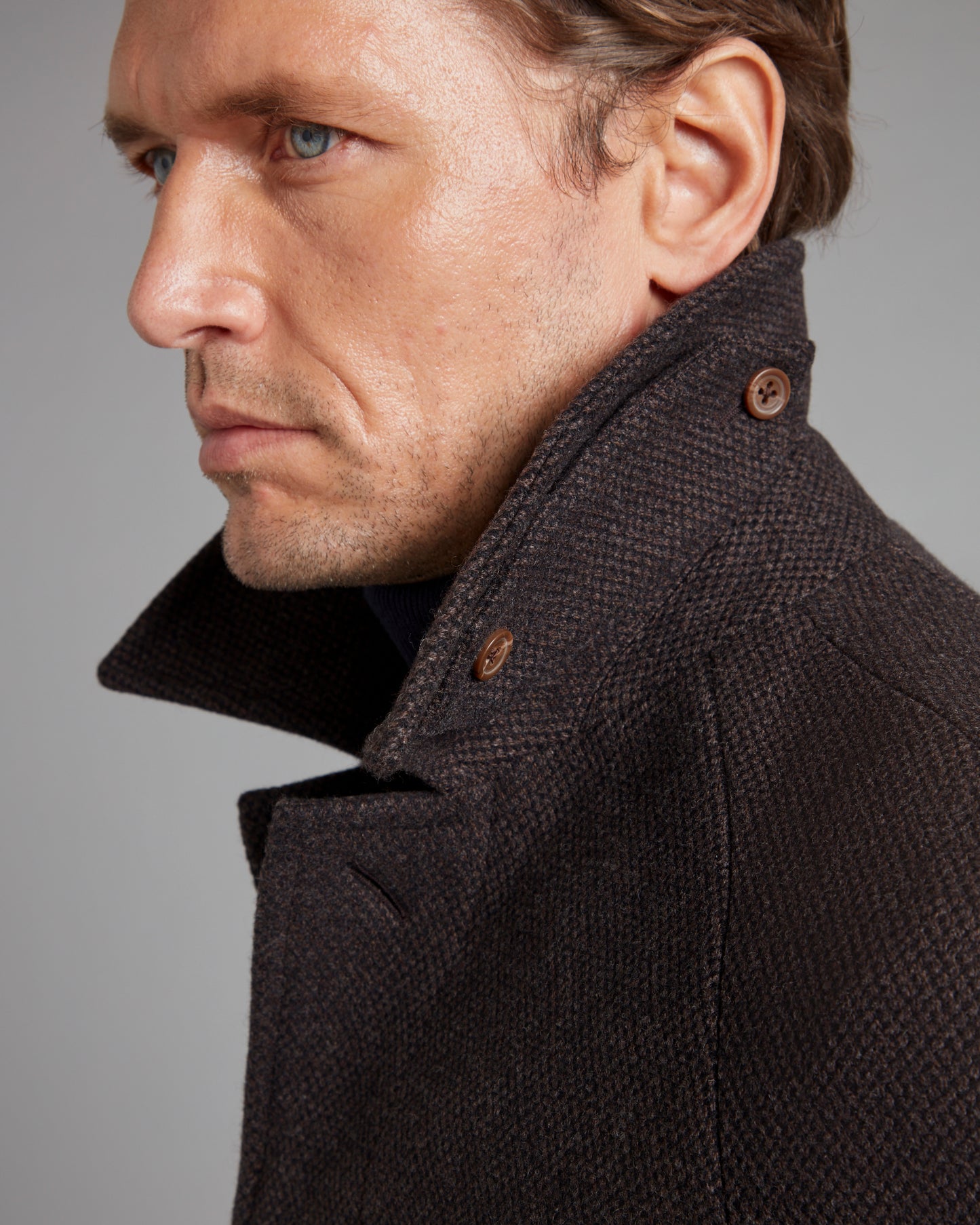 Balmacaan Overcoat Drago Skyfall - Brown