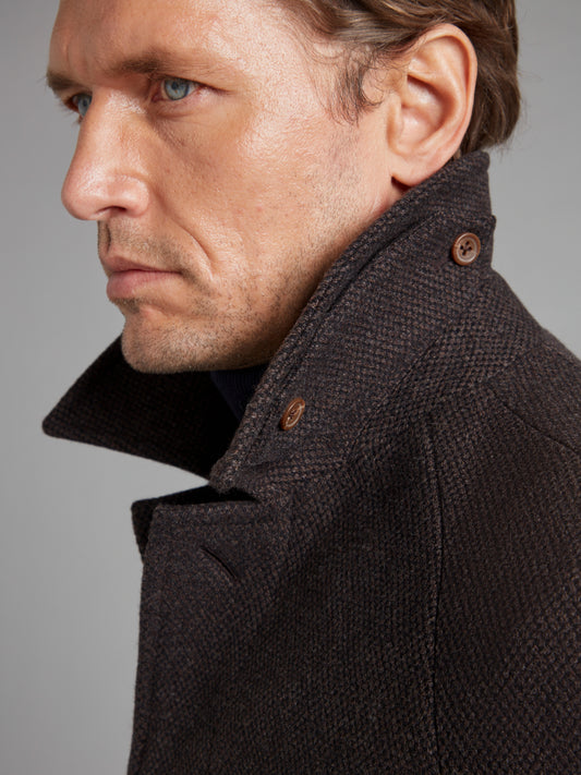 Balmacaan Overcoat Drago Skyfall - Brown