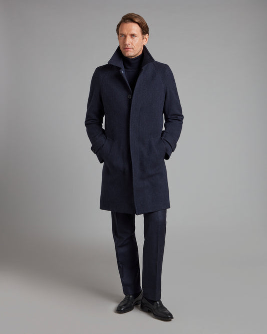 Balmacaan Overcoat Drago Skyfall - Navy