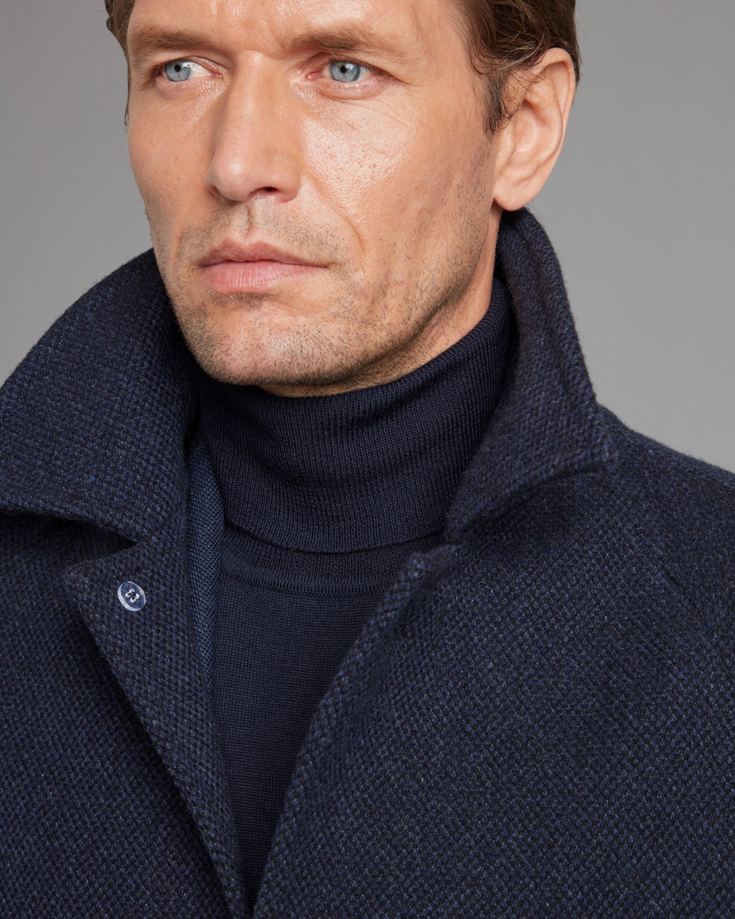 Balmacaan Overcoat Drago Skyfall - Navy