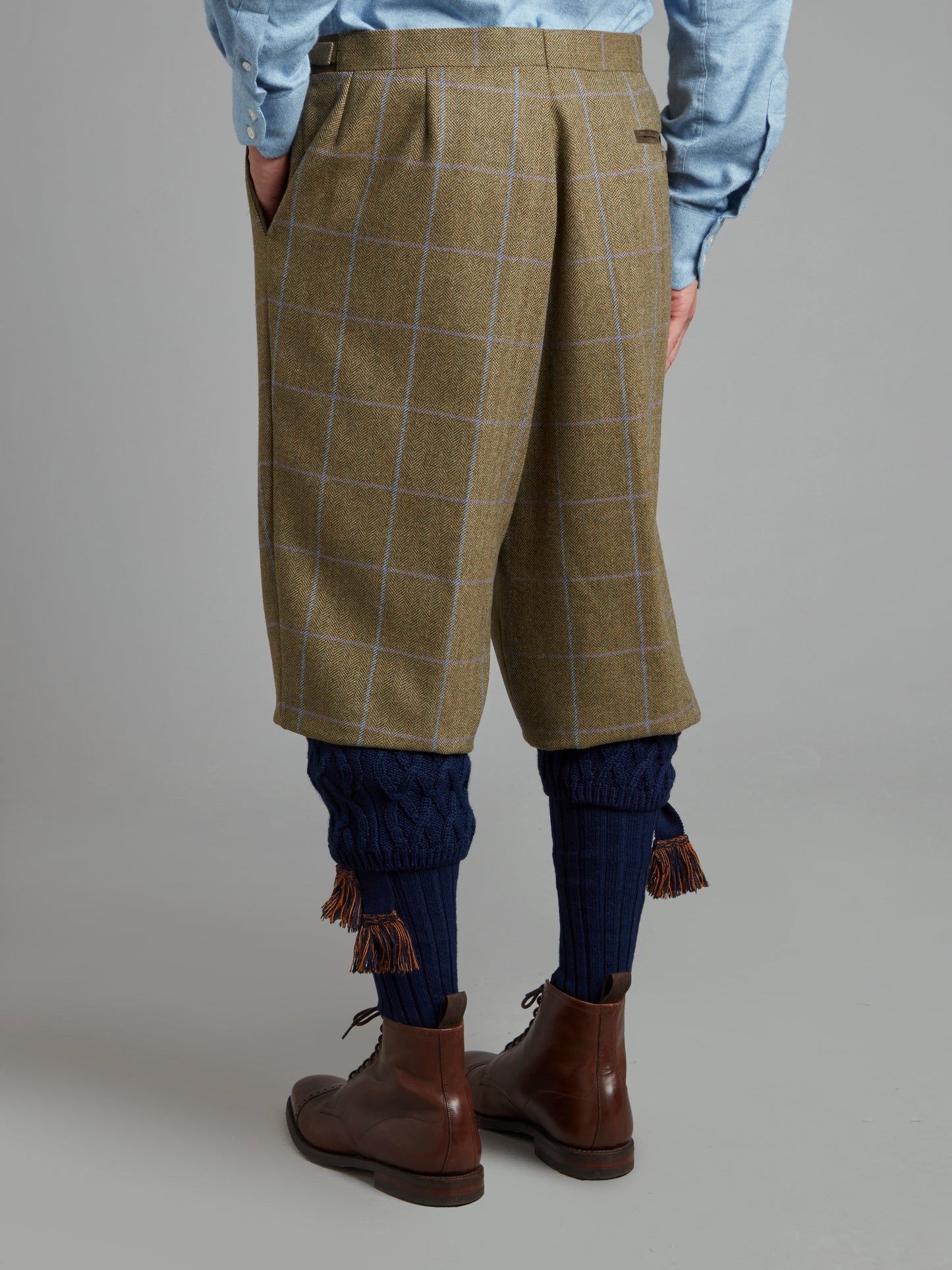 Breeks - Lavender / Brown Windowpane Tweed