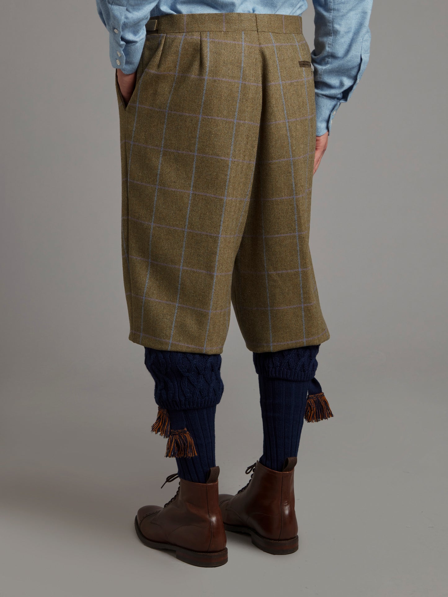 Breeks - Lavender / Brown Windowpane Tweed