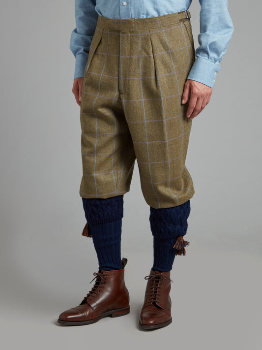 Breeks - Lavender / Brown Windowpane Tweed