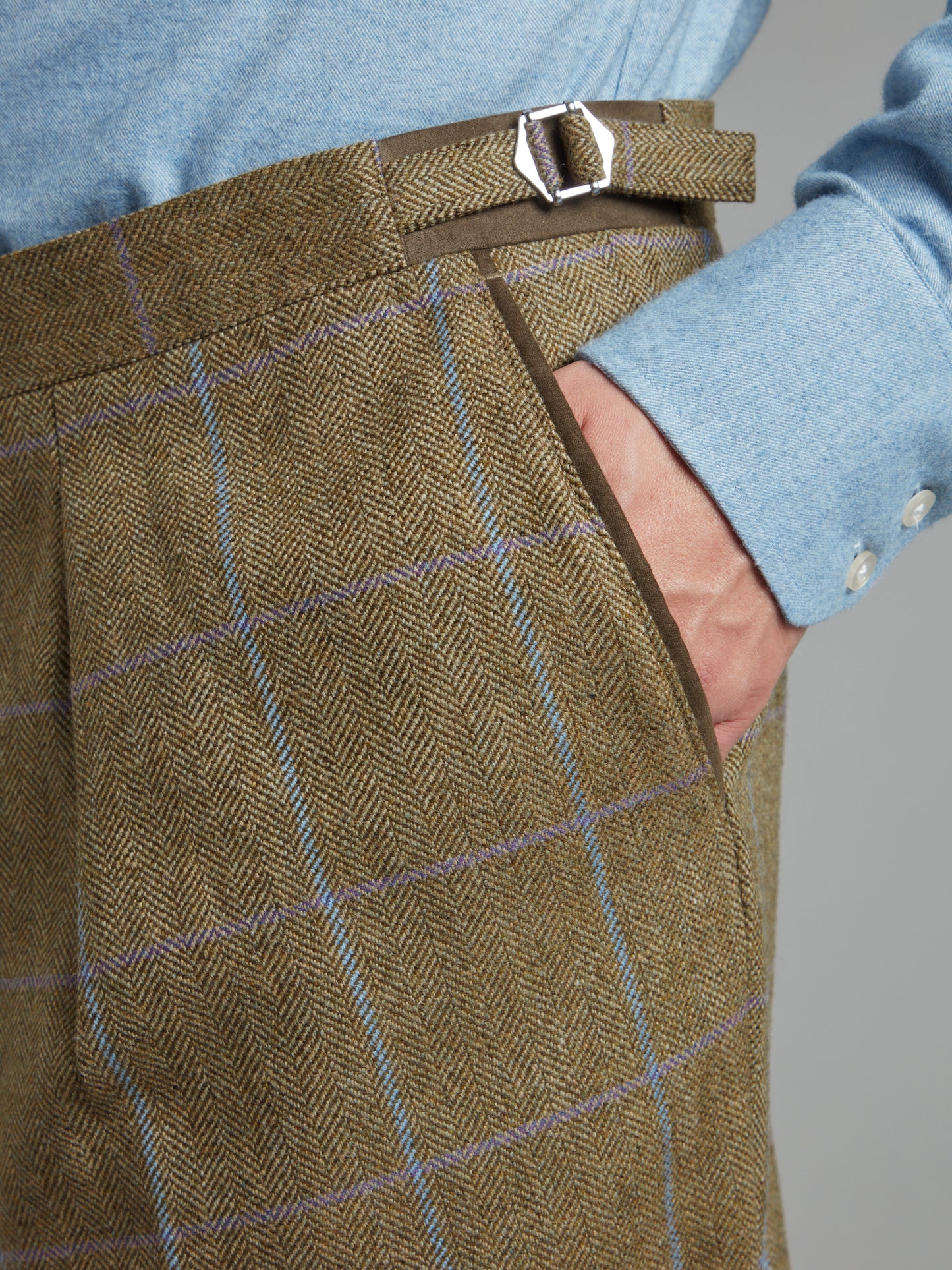 Breeks - Lavender / Brown Windowpane Tweed