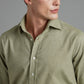 Brushed Cotton Shirt - Sage Green