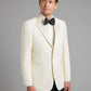 Carlyle Tuxedo Jacket - White