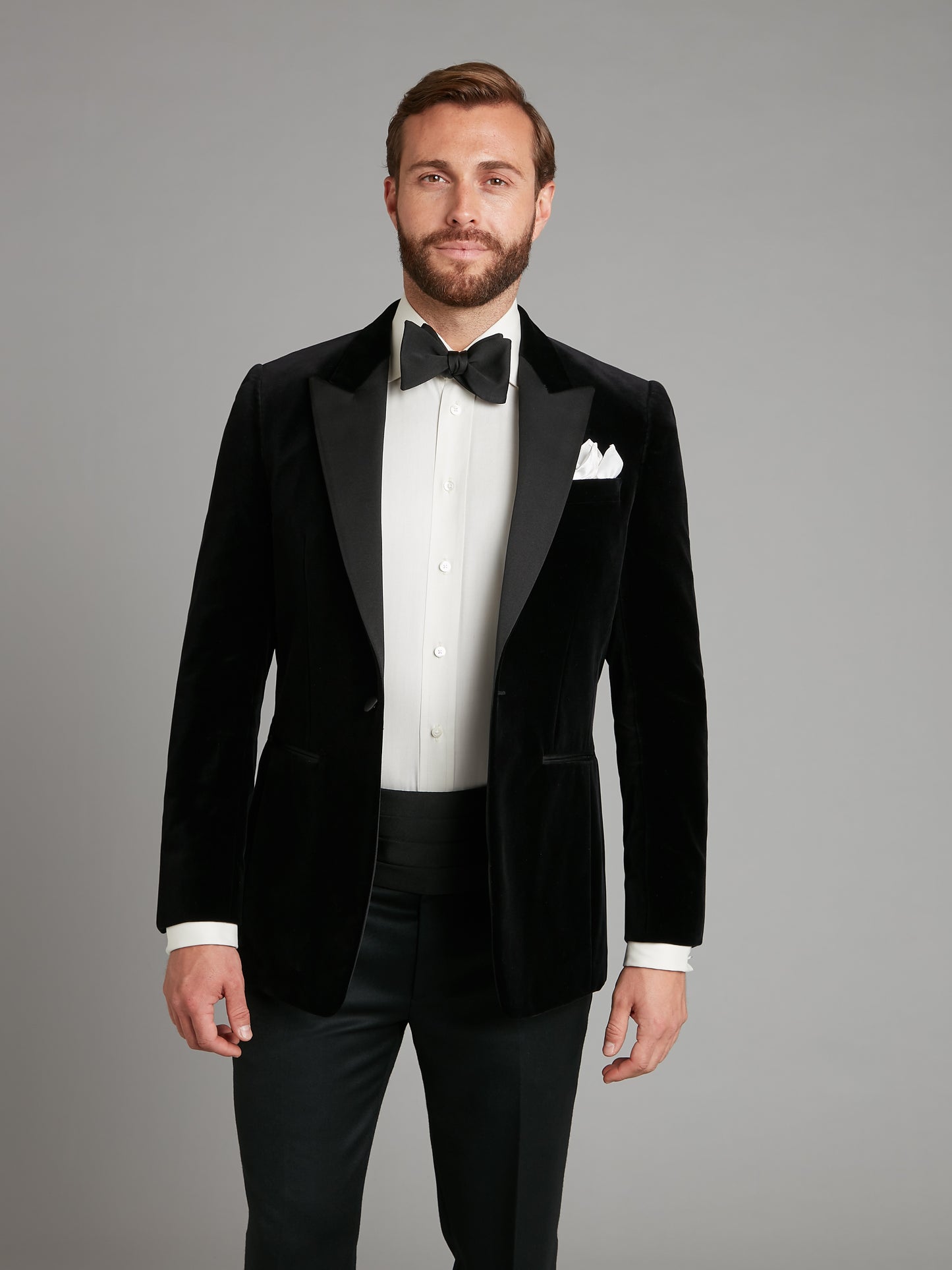 Carlyle Smoking Jacket - Black Velvet