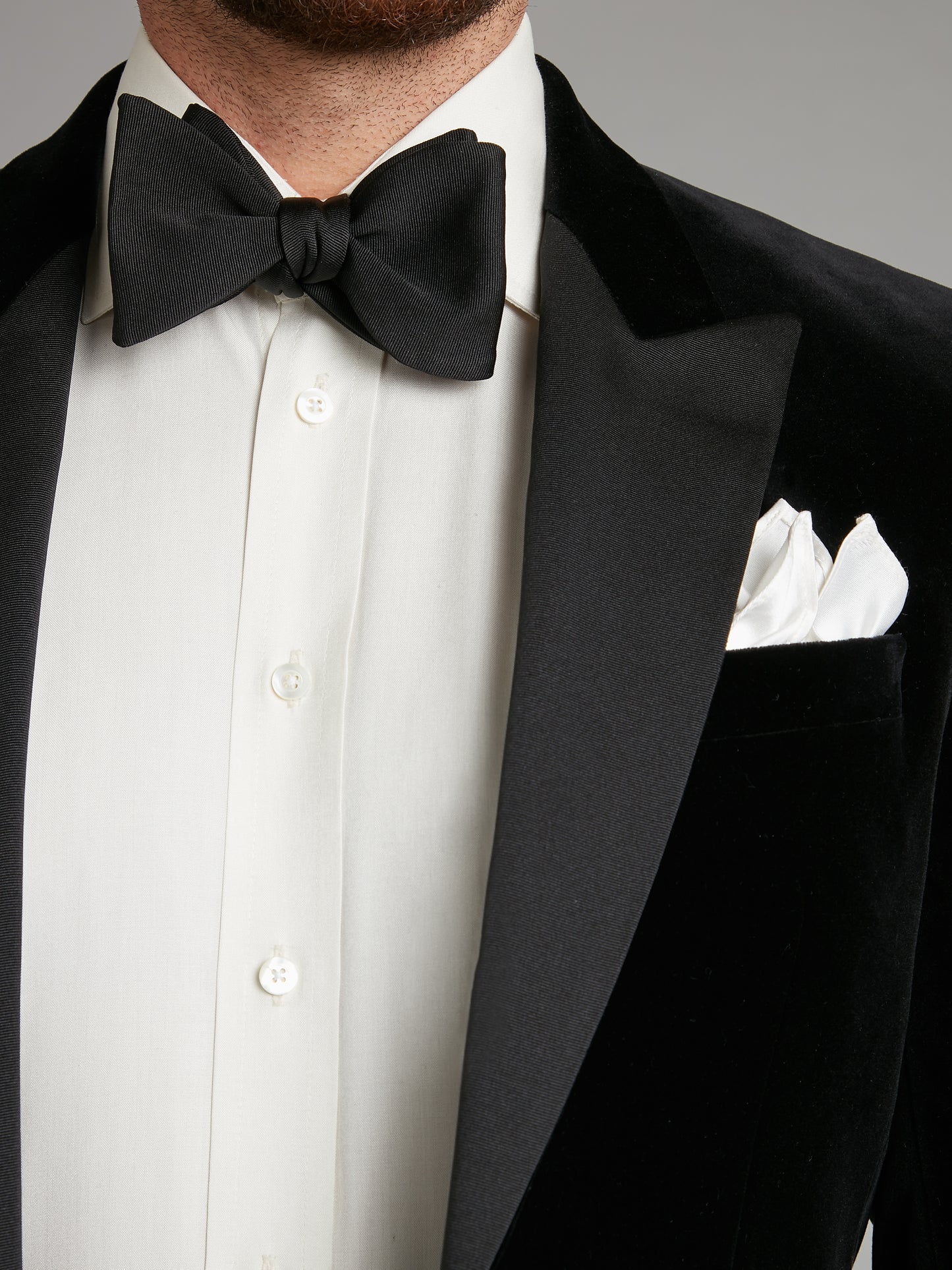 Carlyle Smoking Jacket - Black Velvet