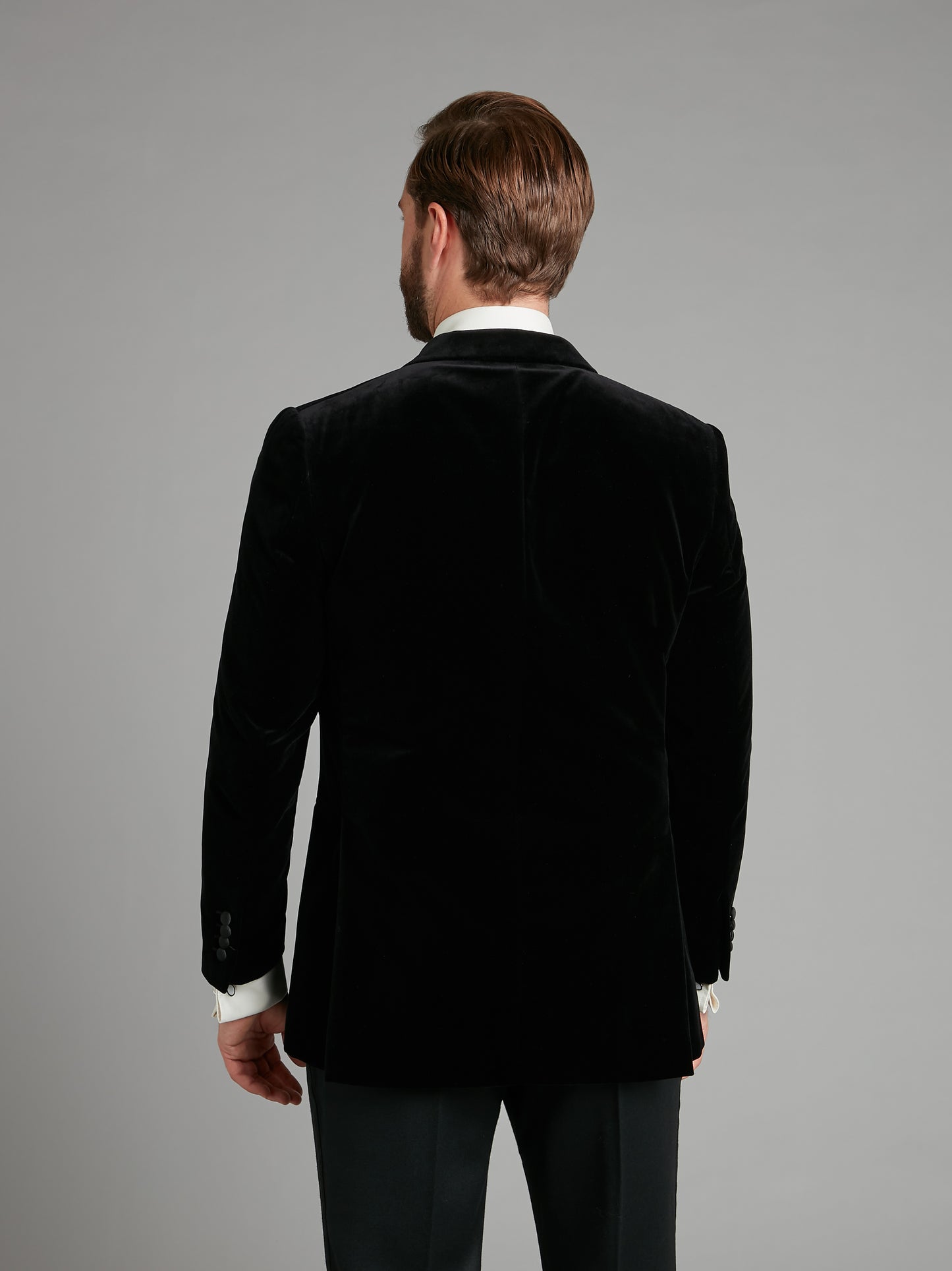 Carlyle Smoking Jacket - Black Velvet