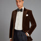 Carlyle Smoking Jacket - Brown Velvet