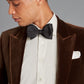 Carlyle Smoking Jacket - Brown Velvet