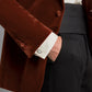 Carlyle Smoking Jacket - Burnt Orange Velvet