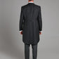 Cashmere Morning Coat - Black Herringbone