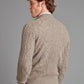 Cable Knit Cashmere Quarter Zip Sweater - Rocky Mountain