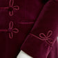 Caversham Smoking Jacket - Burgundy Velvet